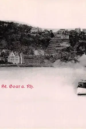 Duitsland Sankt Gaor Burg Rheinfels Scheepvaart Binnenvaart schepen Kasteel 1900 Deutschland Europa HC40626 Niska cena
