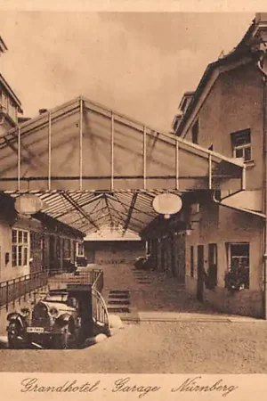 Duitsland Nürnberg Grandhotel Auto Garage Deutschland Europa HC40592 Autentyczny