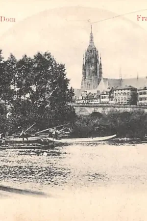 Wyprzedaż Duitsland Frankfurt a. M. Alte Brucke und Dom 1900 Deutschland Europa HC40508