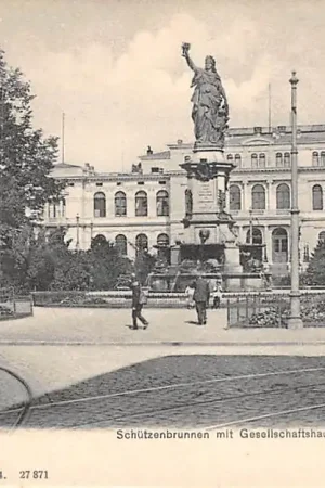 Szybka dostawa Duitsland Frankfurt a. M. Schutzenbrunnen mit Gesellschafthaus im Zool. Garten 1904 Deutschland Europa HC40505