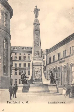 Duitsland Frankfurt a. M. Einheits denkmal Deutschland Europa HC40498 Szybka dostawa