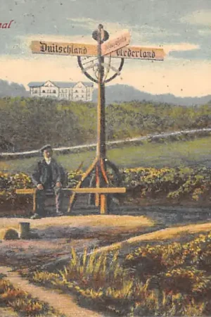 Berg en Dal Grenzpaal Grenspaal Nederland - Duitsland HC40462 Autentyczny