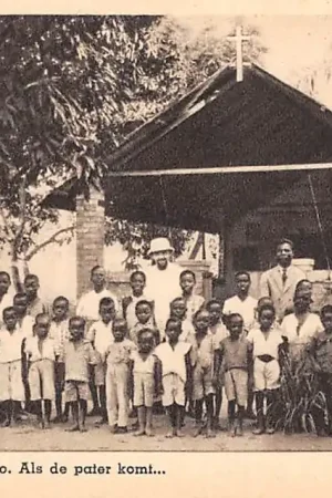 Bezpieczna płatność Congo Belge Missiën van Scheut Kongo: Als de pater komt ..... België Afrika HC39955