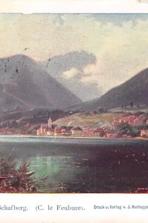 Oostenrijk St. Wolfgang gegen den Schafberg 1903 Austria Österreich Austria Europa HC39866 Premium