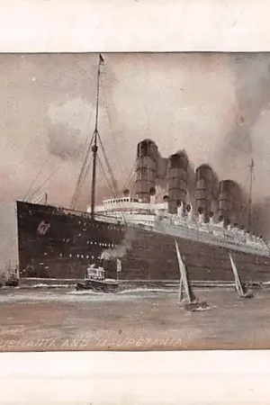 Wysoka jakość Engeland Cunard Line R.M.S. Lusitania and Mauretania Scheepvaart Schepen England Europa HC39716