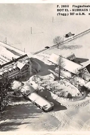 Darmowa dostawa Zwitserland Ennetbühl Flugaufnahme Hotel - Kurhaus Rietbad mit sklilift 1959 Schweiz Suisse Switzerland HC39570