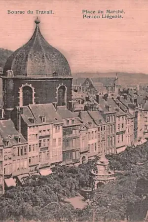 België Luik Liege Bourse du Travail Place du Marche Perron Liegeois Europa 1903 HC39556 Wysoka jakość