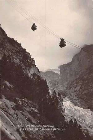 Zwitserland Wetterhorn Auzug & oberer Grindelwaldgletscher Kabelbaan Schweiz Suisse Switzerland Europa HC39508 Darmowa dostawa