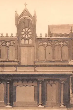 Autentyczny Congo Belge Kisantu Altaar, dat uit het werkhuis komt België Afrika HC39605