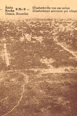 Congo Belge Elisabethstad genomen per vliegtuig Elisabethville vue par avion België Afrika HC39604 Nowość