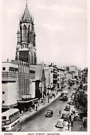 Engeland Brighton West Street Auto bus 1951 England Europa HC39481 Wysoka jakość