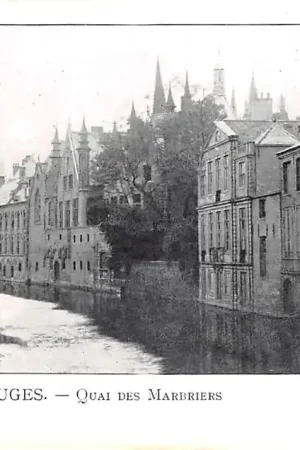 Autentyczny België Brugge Bruges Quai des Marbriers Europa HC39392