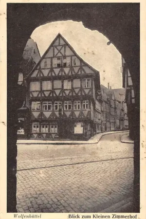 Premium Duitsland Wolfenbüttel Blick zum Kleinen Zimmerhof Deutschland Europa HC39386