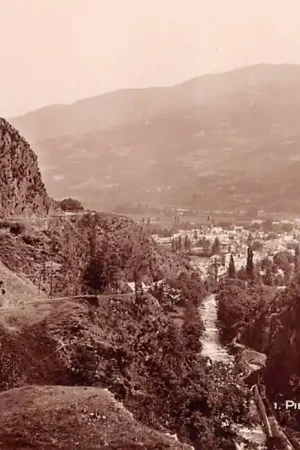 Wysoka jakość Frankrijk Pierrefite Entree de la Vallee de Cauterets Hautes-Pyrénées Fotokaart France Europa HC38874