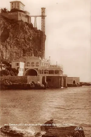 Wysoka jakość Frankrijk Italië Grens Grimaldi-Vintimiglia Frontiera Franco-Italiano Douane Italia France Europa HC38871