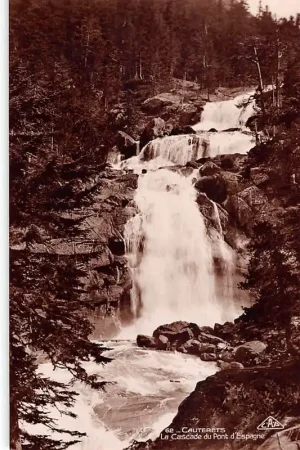 Frankrijk Cauterets La Cascade du Pont d' Espagne Hautes-Pyrénées Fotokaart France Europa HC38869 Popularny