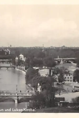 Zamów teraz Duitsland München Isarpartie mit Maximillianeun und Lukas Kriche Deutschland Europa HC38848