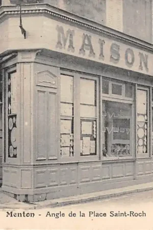 Frankrijk Menton Angle de la Place Saint-Roch 23 Maison de Blanc France Europa HC38724 Oferta