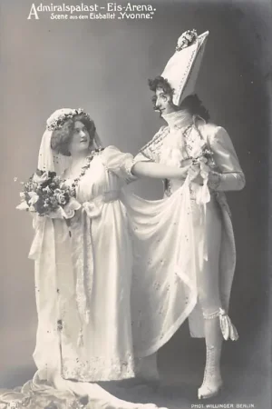 Bezpieczna płatność Duitsland Berlin Friedrichstrasse Admiralspalast Eis-Arena Scene aus dem Eisballet Yvonne Kunst schaatsen Deutschland Europa HC38689