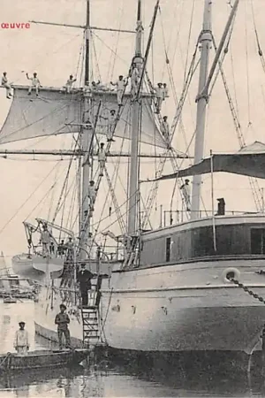 Ostatnia szansa Frankrijk Cette Ecole Navale La Manoeuvre Marine school Scheepvaart Schepen France Europa HC37975