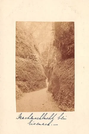 Duitsland Eisenach Drachenschlucht Fotokaart Deutschland Europa HC37844 Wysoka jakość