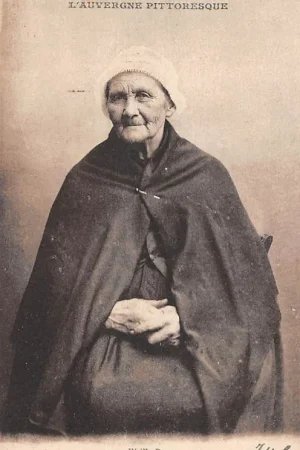 Frankrijk L'Auvergne Vieille Paysanne 1927 Klederdracht Vintage France Europa HC37743 Darmowa dostawa