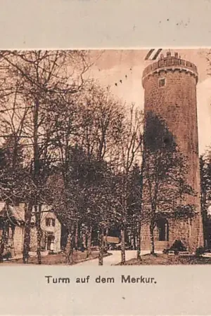 Baden-Baden Turm auf dem Merkur 1909 Deutschland Europa HC37461 Ekspresowa dostawa