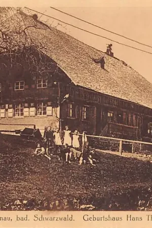 Popularny Duitsland Bernau bad Schwarzwald Geburtshaus Hans Thoma Deutschland Europa HC37456