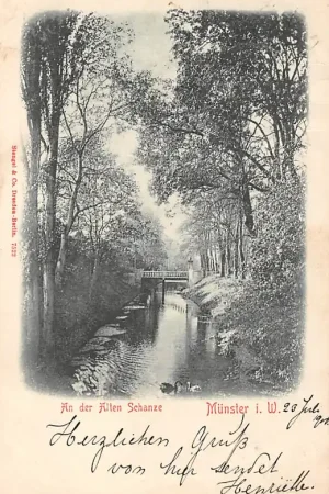 Premium Duitsland Munster i. W. An der Alten Schanze 1900 Deutschland Europa HC37256