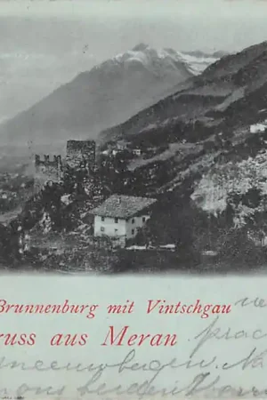 Bezpieczna płatność Italië Meran Schloss Brunnenbirg mit Vintschgau 1901 Italia Europa HC37211