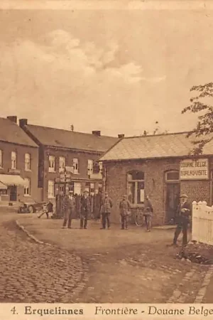 Oryginalny België Erquelinnes Frontiere Grens Belgie - Frankrijk Douanepsot France Europa HC36086