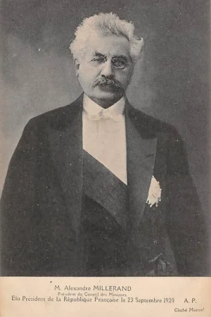 Frankrijk M. Alexandre Millerand President de la Republique Française le 23 septembre 1920 France Europa Oryginalny