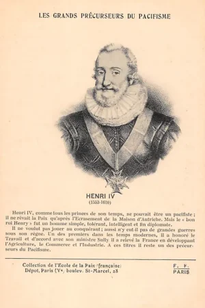 Frankrijk Henri IV 1553-1610 Les grands Precurseurs du Pacifisme France Europa HC35822 Bezpieczna płatność