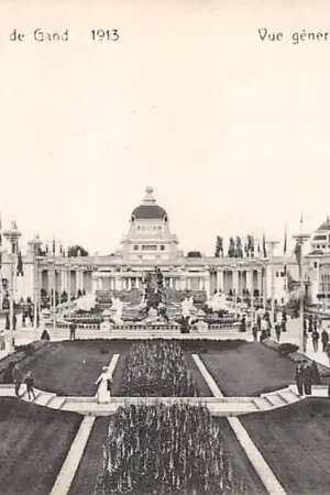 België Gent Exposition Universelle de Gand 1913 Vue Generale de la Cour d'Honneur Europa HC35862 Autentyczny