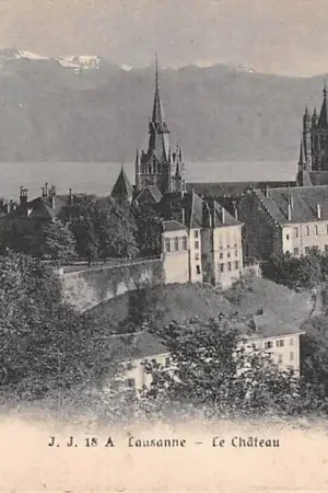 Zwitserland Lausanne Le Chateau Kasteel Schweiz Suisse Switzerland Europa HC35173 Premium