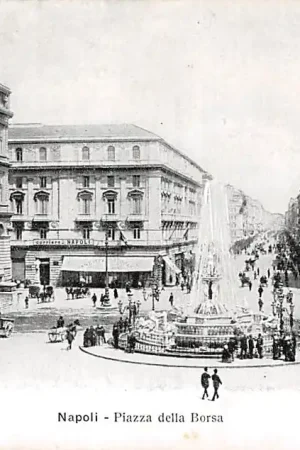 Oryginalny Italië Napoli Piazza della Borsa Italia Europa HC35637
