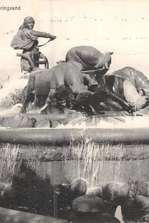 Denemarken Kopenhagen Kobenhavn Geflon- Springvand Danmark 1910 Europa HC35089 Wyprzedaż