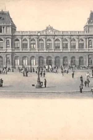 Oryginalny België Brussel Station Noord Bruxelles La Gare du Nord Spoorwegen 1900 Europa HC34998