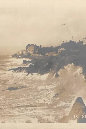 Italië Nervi Mareggiata Fotokaart Italia Europa HC34996 Oferta limitowana