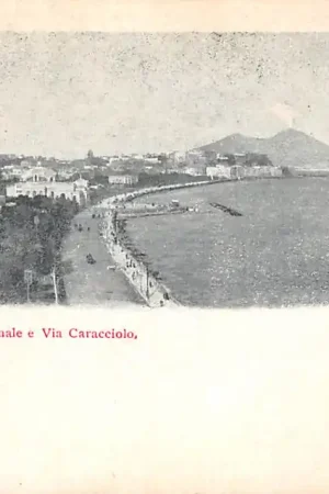 Italië Napoli Villa Nazionale e Via Caracciolo 1900 Italia Europa HC35044 Niska cena