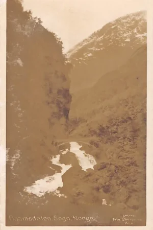 Noorwegen Flaamsdalen Sogn Fotokaart Norge Norway Europa HC34977 Niska cena