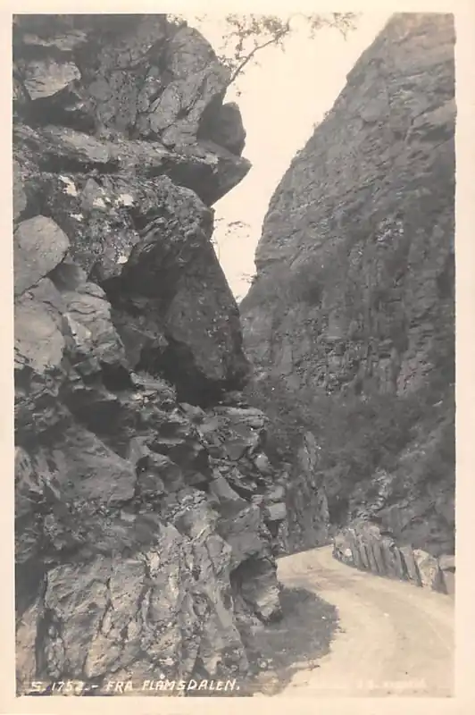 Noorwegen fra Flaamsdalen Fotokaart Norge Norway Europa HC34976 Ekspresowa dostawa
