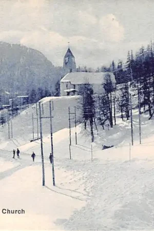 Wysoka jakość Zwitserland St. Moritz English Church Sleeën sled Winter Sport England Schweiz Suisse Switzerland Europa HC34914