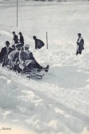 Rabat Zwitserland St. Moritz Bobsleeën Bobsleigh Winter Sport Schweiz Suisse Switzerland Europa HC34912