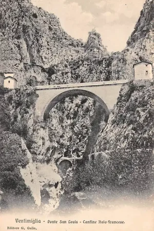 Darmowa dostawa Italië Ventimiglia Ponte San Louis Confine Italo Francese Grens Italië - Frankrijk Doune France Italia Europa HC34880