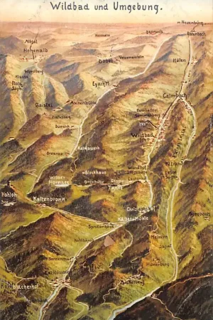 Ekspresowa dostawa Duitsland Wildbad und Ungebung Calw Schwarzwald Deutschland Europa HC34851