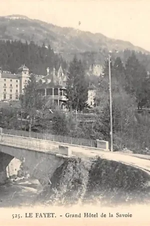 Frankrijk Le Fayet Grand Hotel de la Savoie France Europa HC34747 Autentyczny