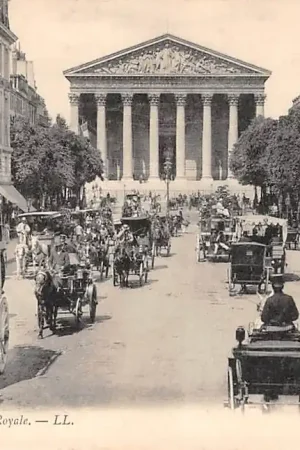 Szybka dostawa Frankrijk Paris La Rue Royale Paard en wagens France Europa HC34741