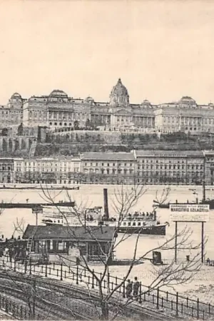 Hongarije Budapest A kiralyi varpalota latkepe Schepen Magyarország Hungary Europa HC34718 Oferta limitowana