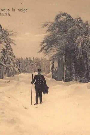 Oferta limitowana België Jalhay Malmedy Waimes La Baraque Michel sur la neige Hiver Winter 1925-1926 Europa HC34372